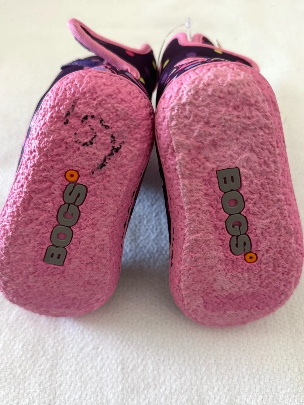 BOGS Baby Rain Boots Velcro Toddler Size 6 Butterfly Rainbow NEW